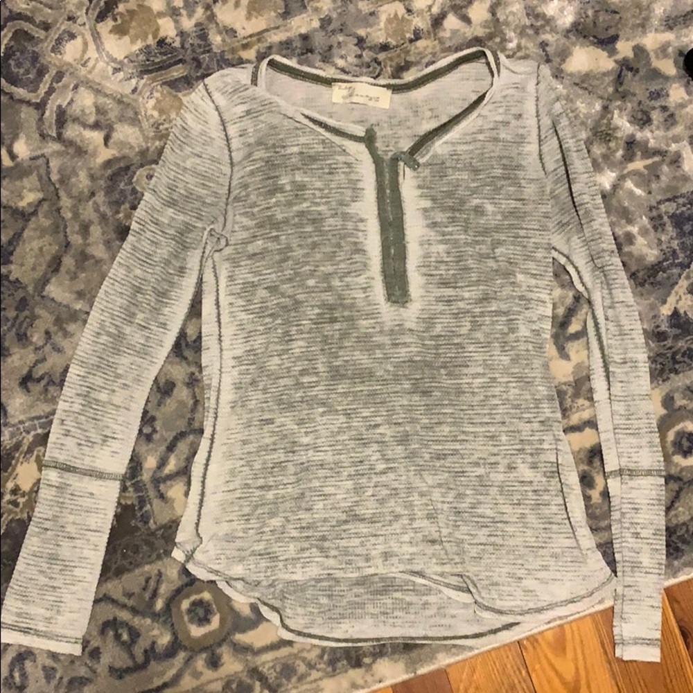 Long sleeve green shirt